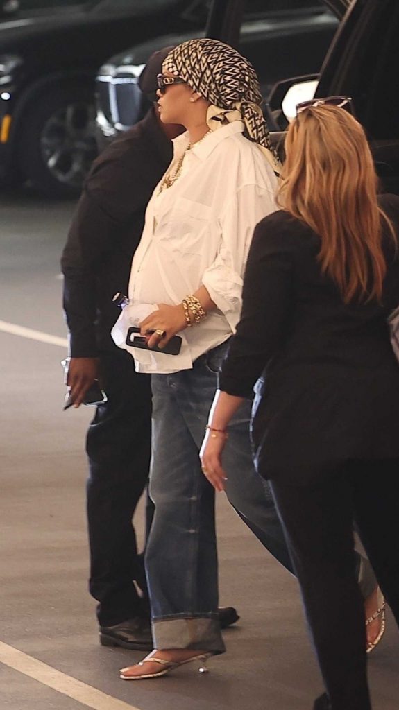 Rihanna in a White Shirt