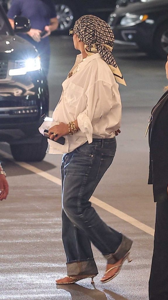 Rihanna in a White Shirt