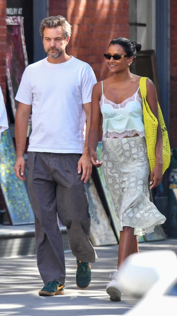 Simone Ashley in a White Sneakers