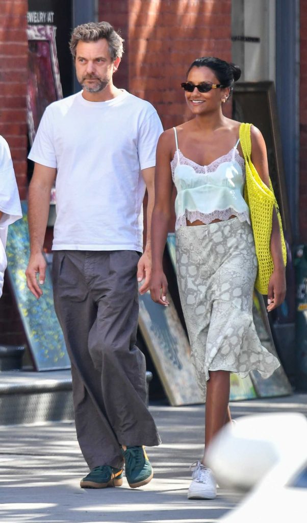 Simone Ashley in a White Sneakers