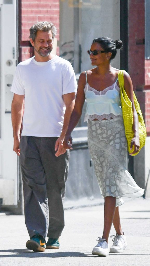 Simone Ashley in a White Sneakers