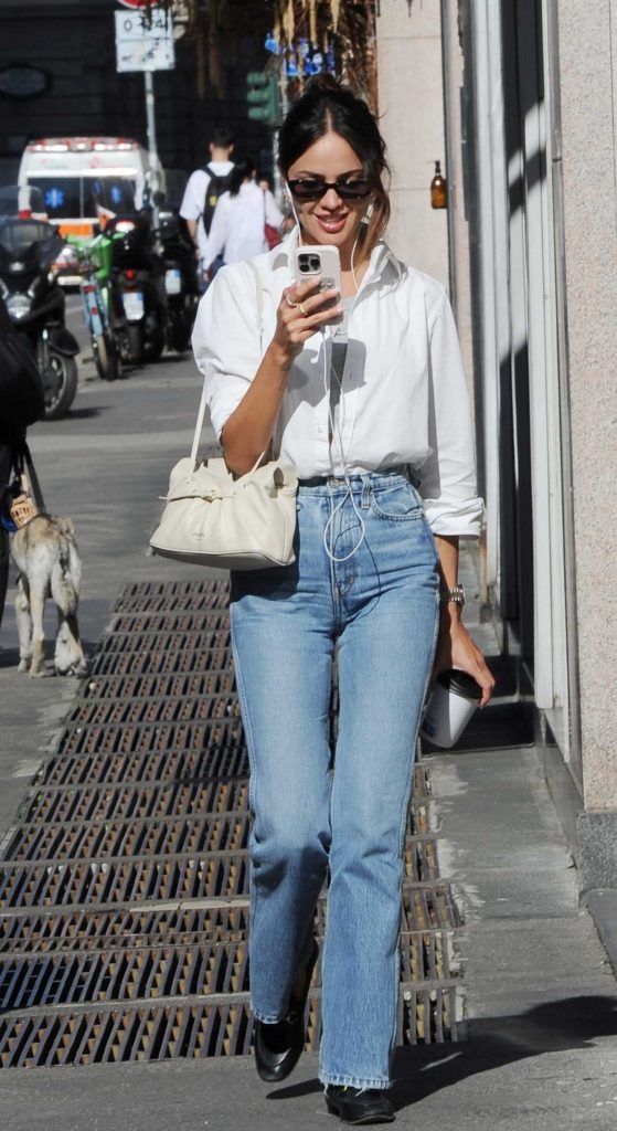 Eiza Gonzalez in a White Shirt