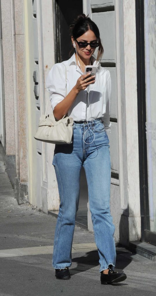 Eiza Gonzalez in a White Shirt