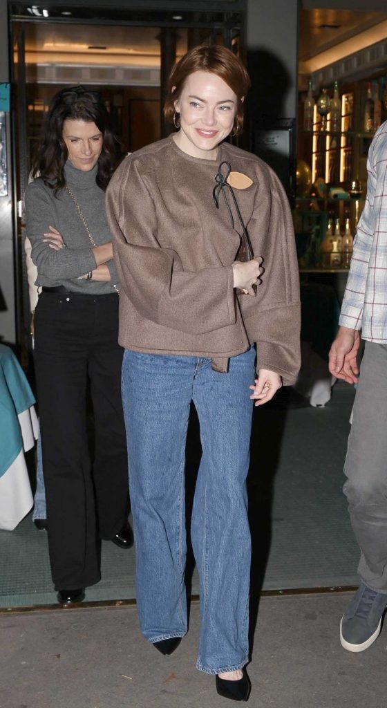 Emma Stone in a Blue Jeans