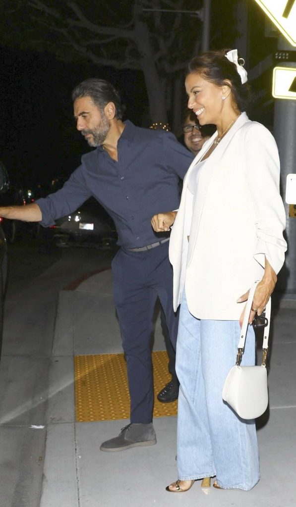 Eva Longoria in a White Blazer