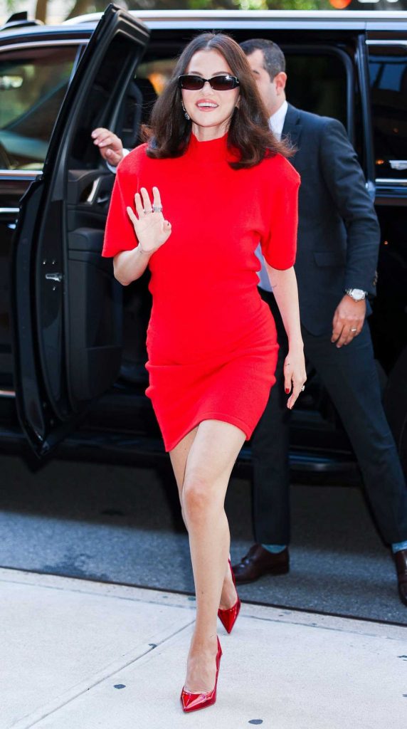 Selena Gomez in a Red Dress
