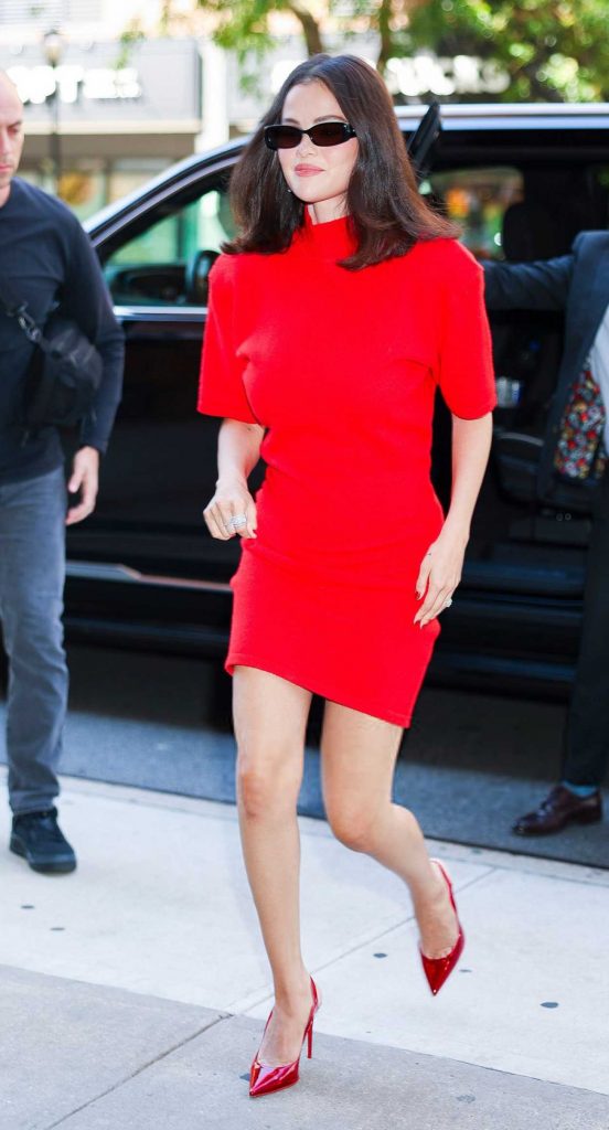 Selena Gomez in a Red Dress