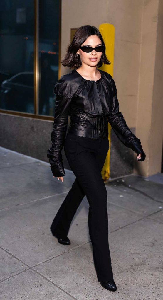 Ariana Greenblatt in a Black Outfit