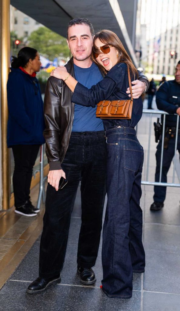 Emilia Jones in a Denim Ensemble