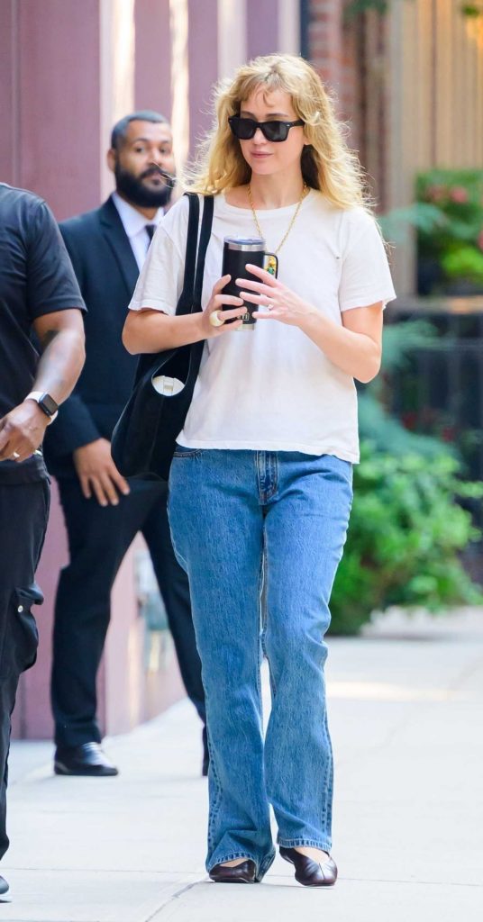 Jennifer Lawrence in a White Tee