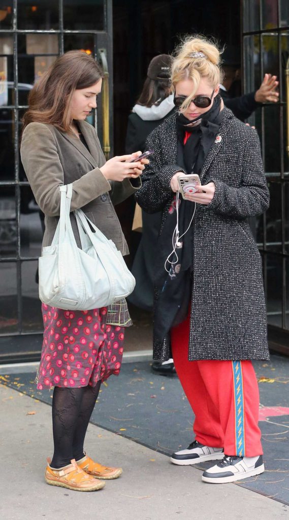 Kathryn Newton in a Grey Coat