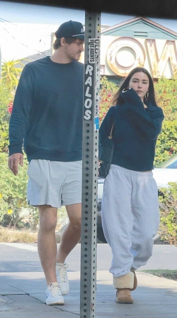 Madison Beer in a White Sweatpants