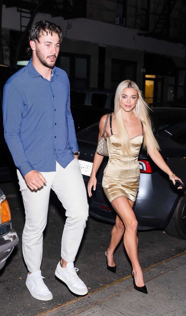 Olivia Dunne in a Gold Ensemble