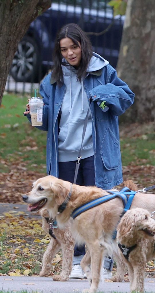 Rachel Zegler in a White Sneakers