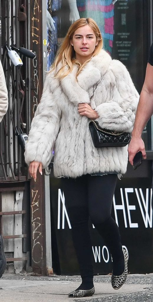 Addison Rae in a Black Leggings