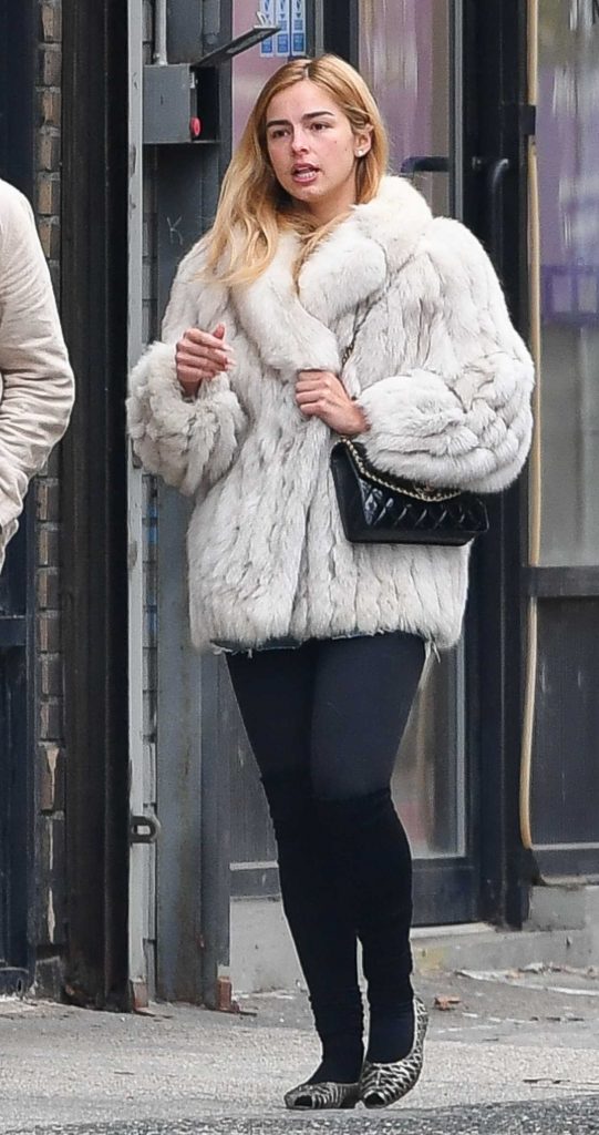 Addison Rae in a Black Leggings