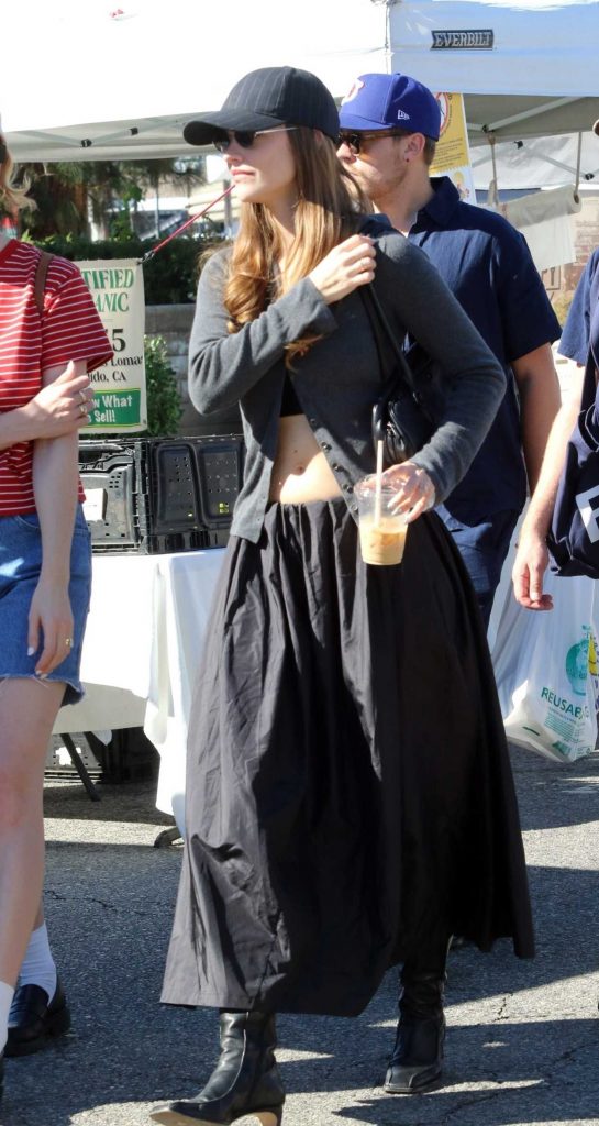 Barbara Palvin in a Black Cap