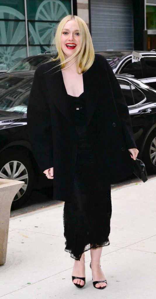 Dakota Fanning in a Black Outfit