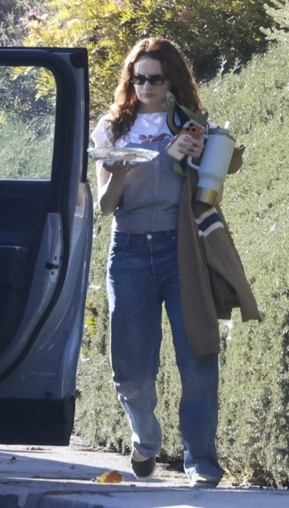 Joey King in a Blue Jeans