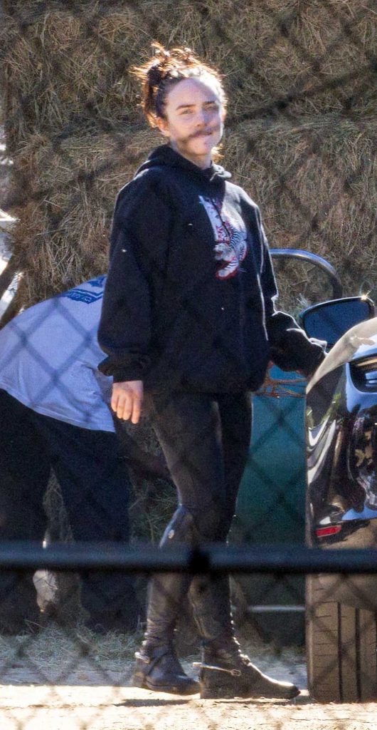 Billie Eilish in a Black Hoodie