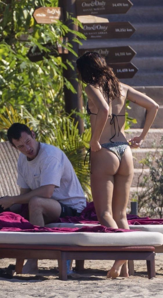 Dua Lipa in a Grey Bikini