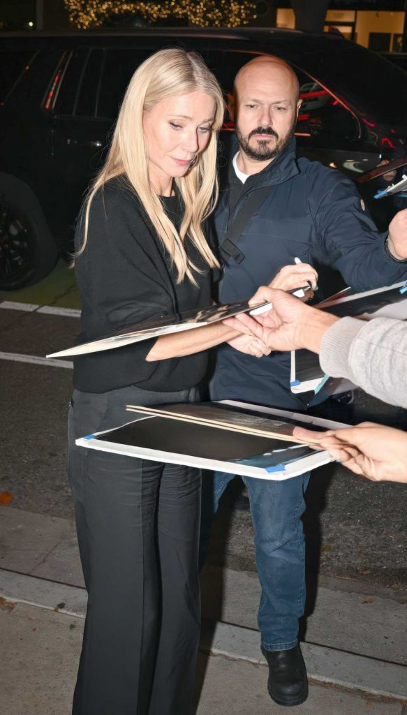 Gwyneth Paltrow in a Black Blouse