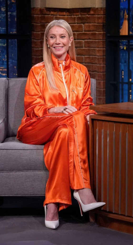 Gwyneth Paltrow in an Orange Tracksuit