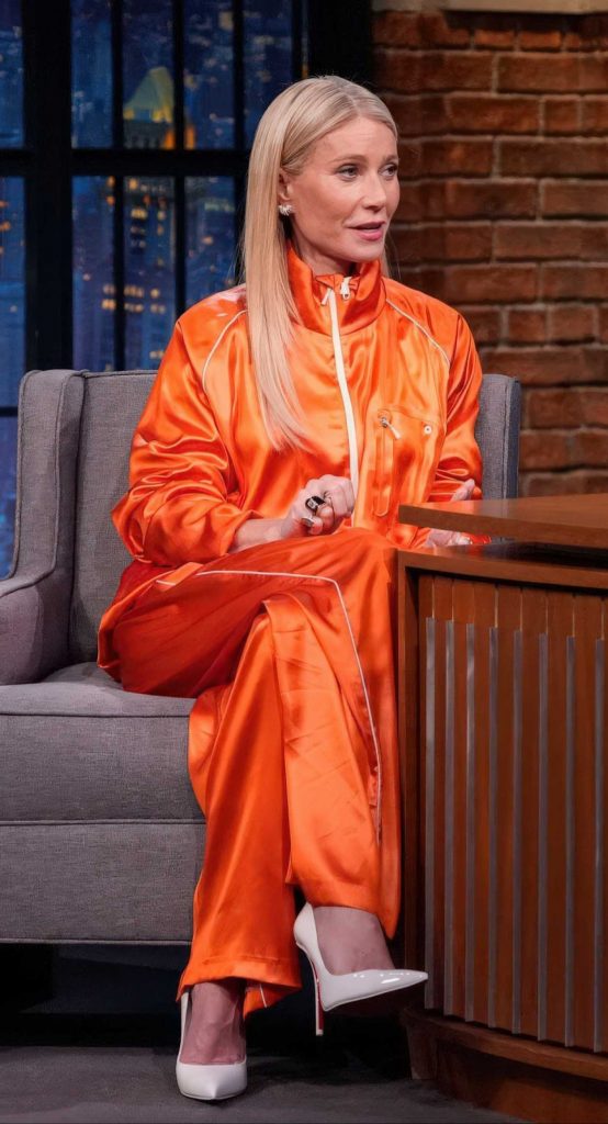 Gwyneth Paltrow in an Orange Tracksuit