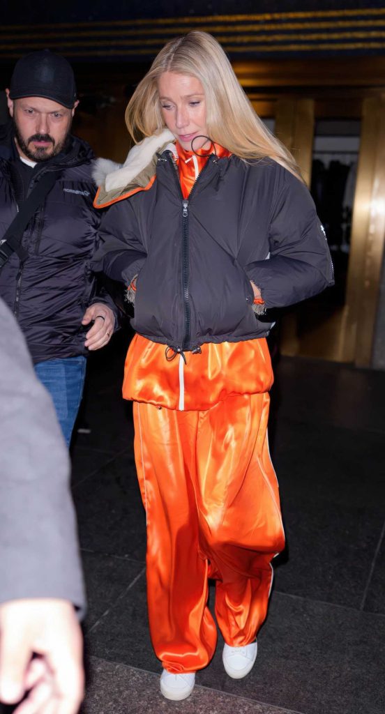 Gwyneth Paltrow in an Orange Tracksuit