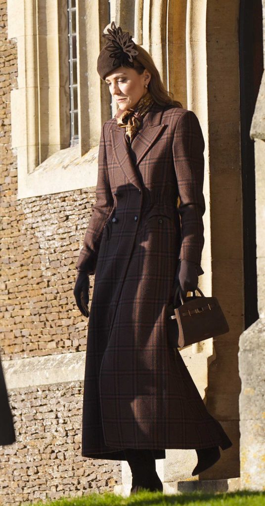 Kate Middleton in a Brown Coat