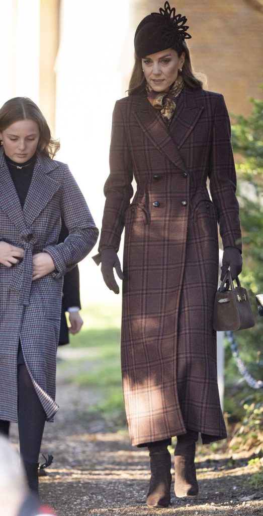 Kate Middleton in a Brown Coat