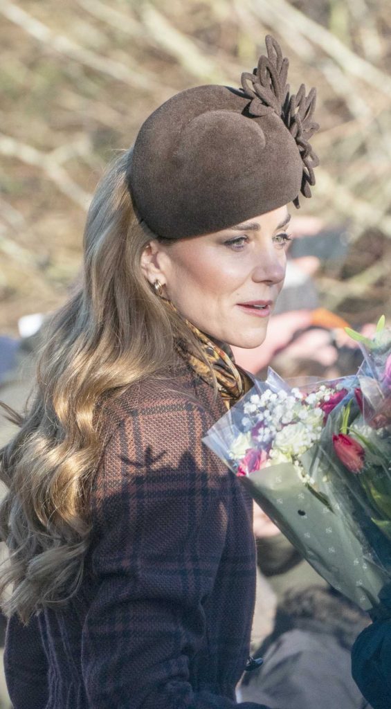 Kate Middleton in a Brown Coat