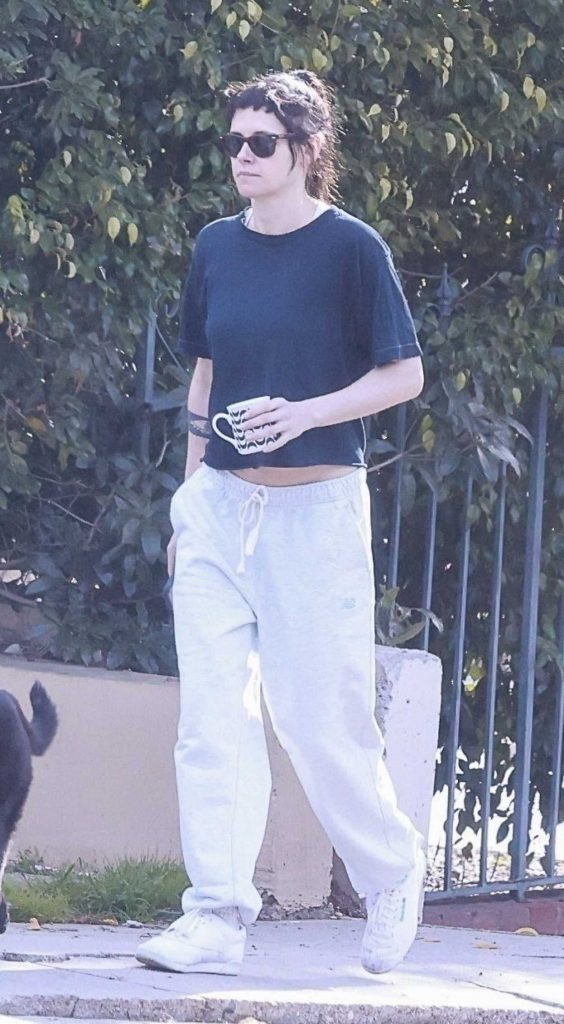 Kristen Stewart in a Navy Tee
