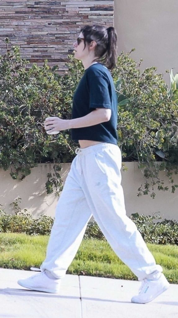 Kristen Stewart in a Navy Tee