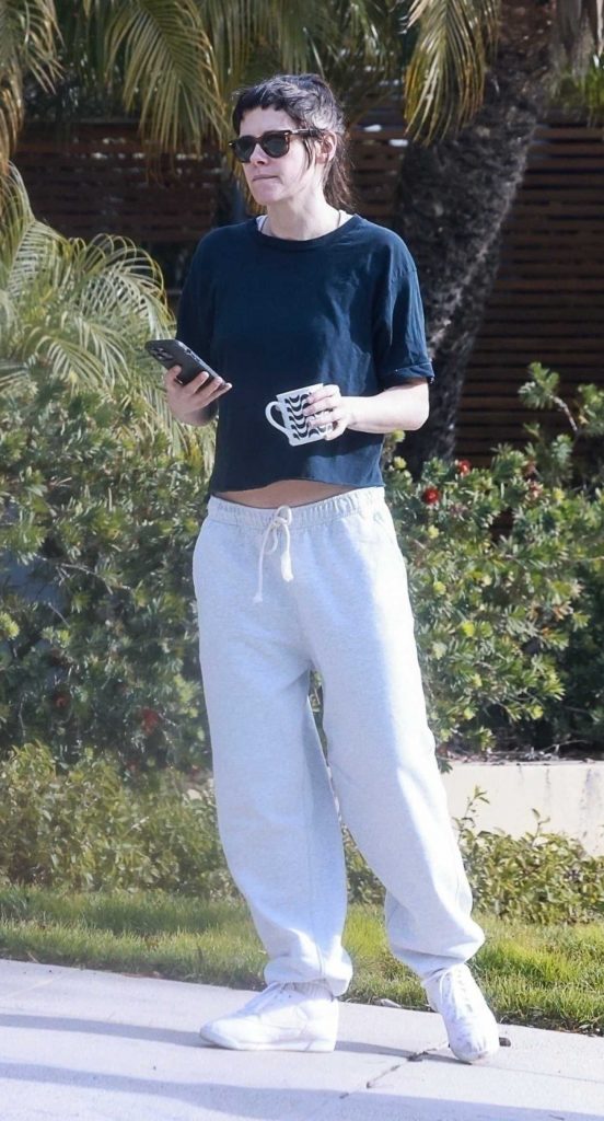 Kristen Stewart in a Navy Tee