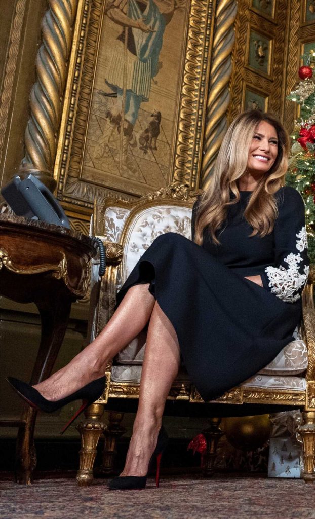 Melania Trump in a Black Dress