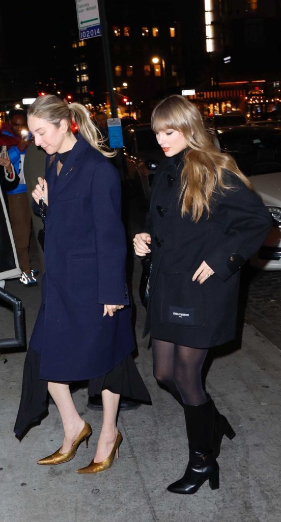 Taylor Swift in a Black Coat