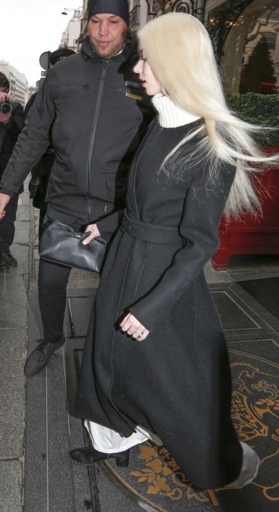 Anya Taylor-Joy in a Black Coat