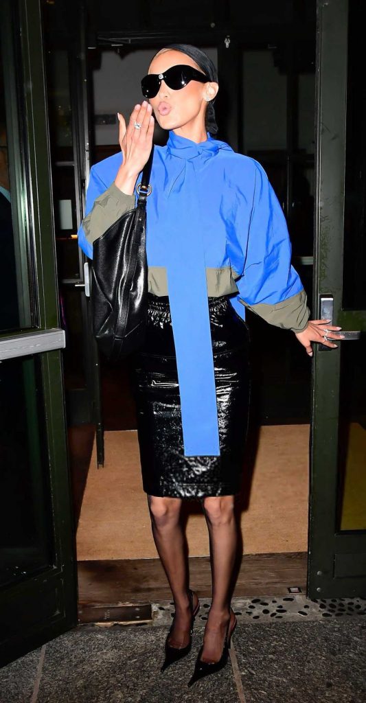 Bella Hadid in a Black Skirt