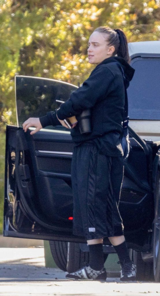 Billie Eilish in a Black Hoodie