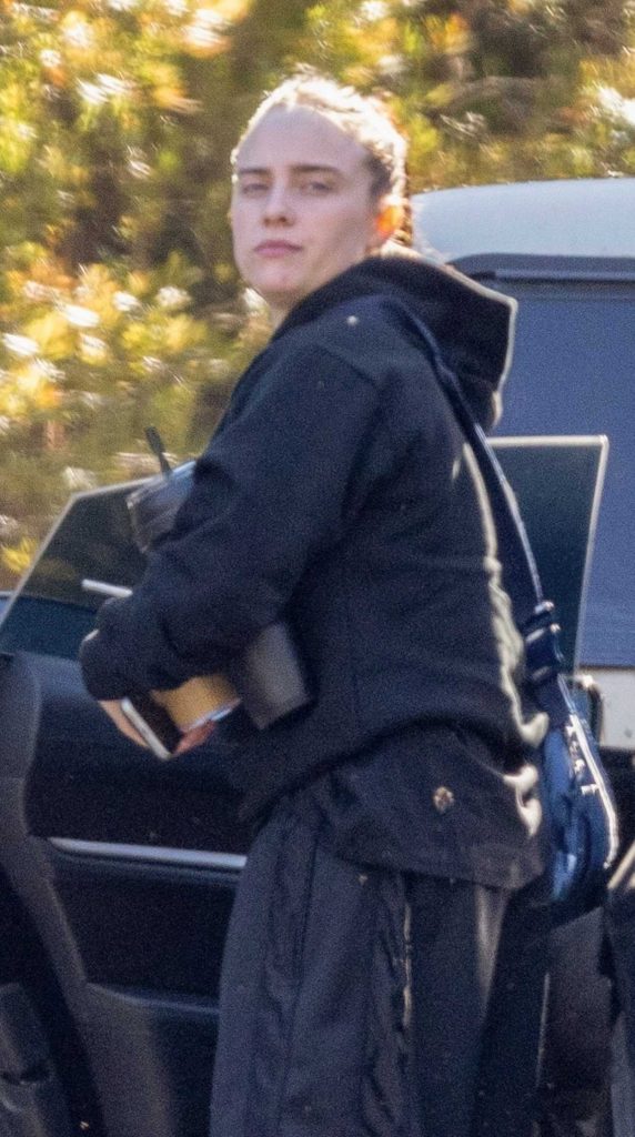 Billie Eilish in a Black Hoodie