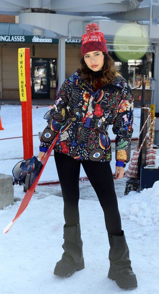 Xochitl Gomez in a Patterned Jacket