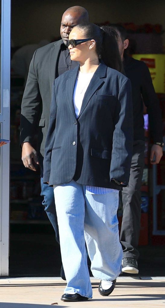 Rihanna in a Black Blazer