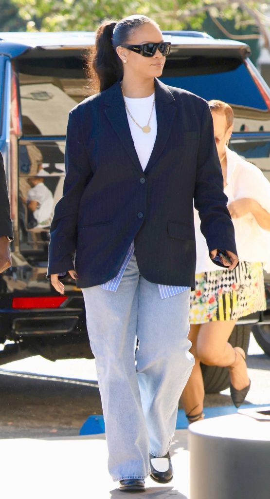 Rihanna in a Black Blazer