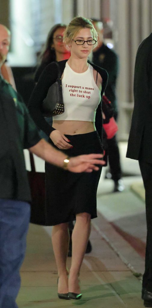 Lili Reinhart in a White Top