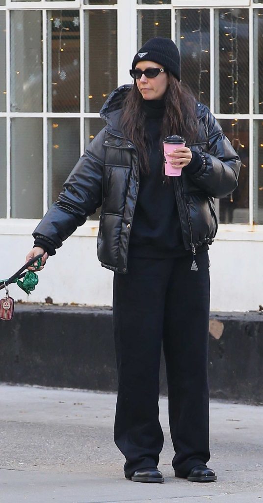 Nina Dobrev in a Black Jacket