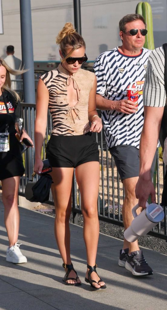 Olivia Ponton in a Black Shorts