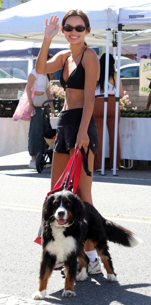 Sophia Hammons in a Black Sports Bra