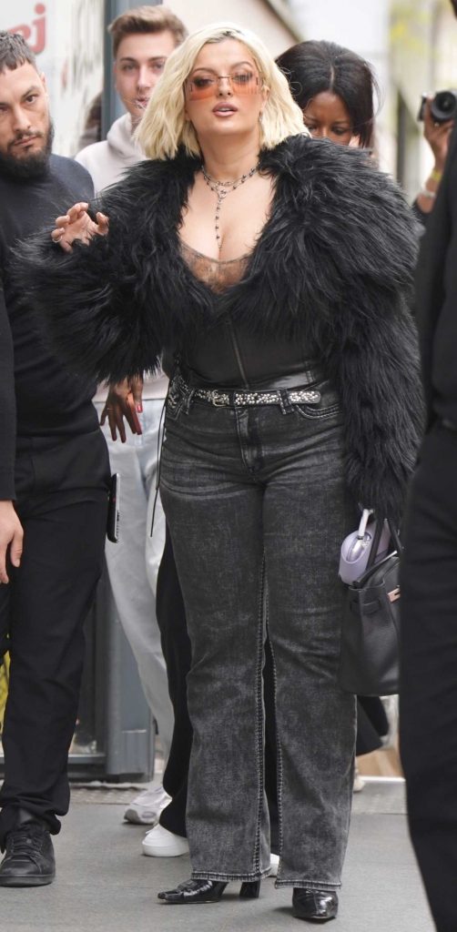 Bebe Rexha in a Black Jeans