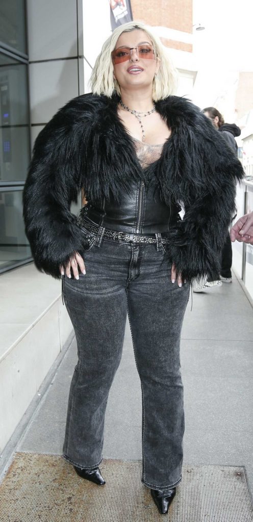 Bebe Rexha in a Black Jeans